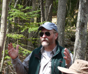 MFS District Forester Gordon Moore explains the forest AND the trees